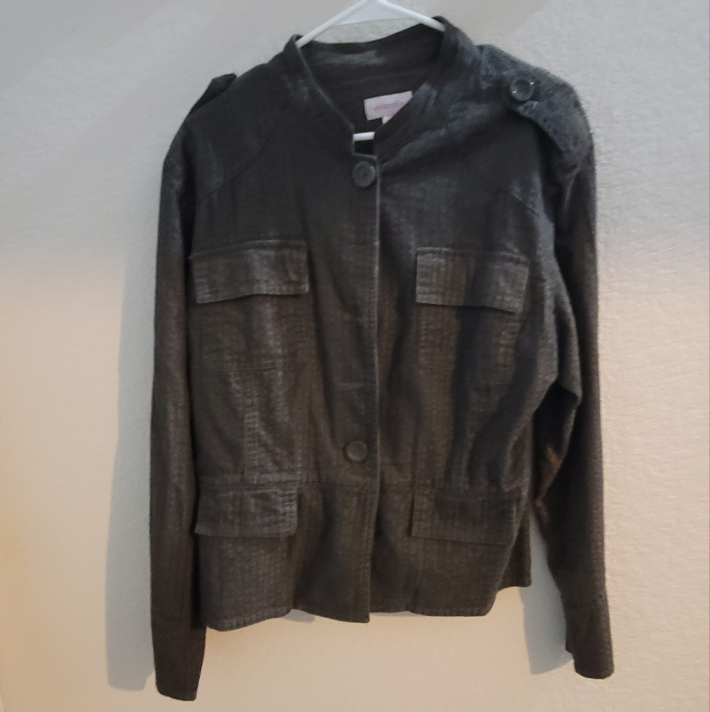 Womens Dark Green Corduroy Jacket